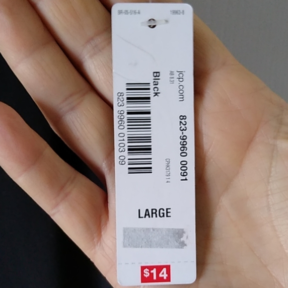 Allen B. Leggings Black w/Faux Leather Size L XL - Picture 4 of 6